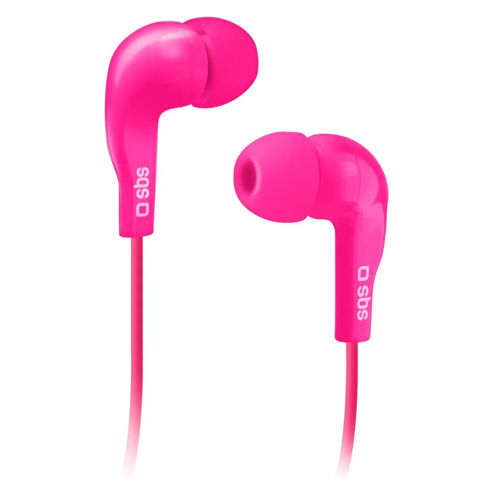 SBS Kopfhörer mit Kabel, Stereo In-Ear Studio Mix 10, 3,5 mm Klinkenstecker mit Mikrofon und Taste zur G