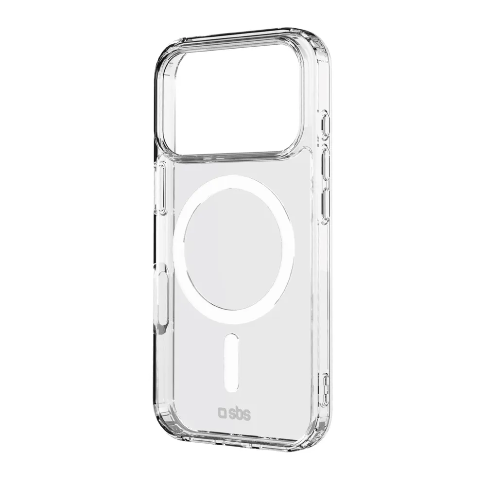 Transparente steife Hülle, kompatibel mit MagSafe-Ladefunktion für iPhone 17 Pro, Transparent
