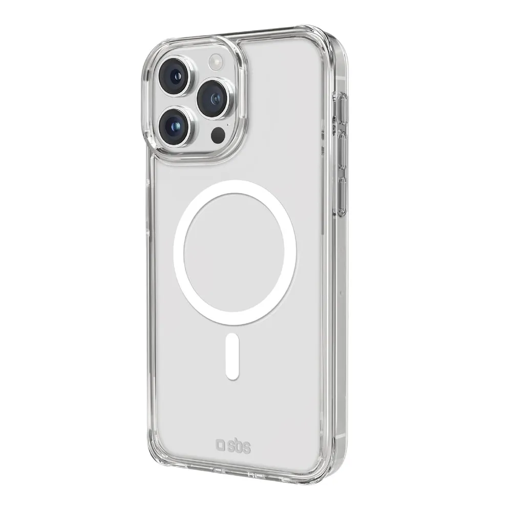Transparente steife Hülle, kompatibel mit MagSafe-Ladefunktion für iPhone 16 Pro Max, Transparent