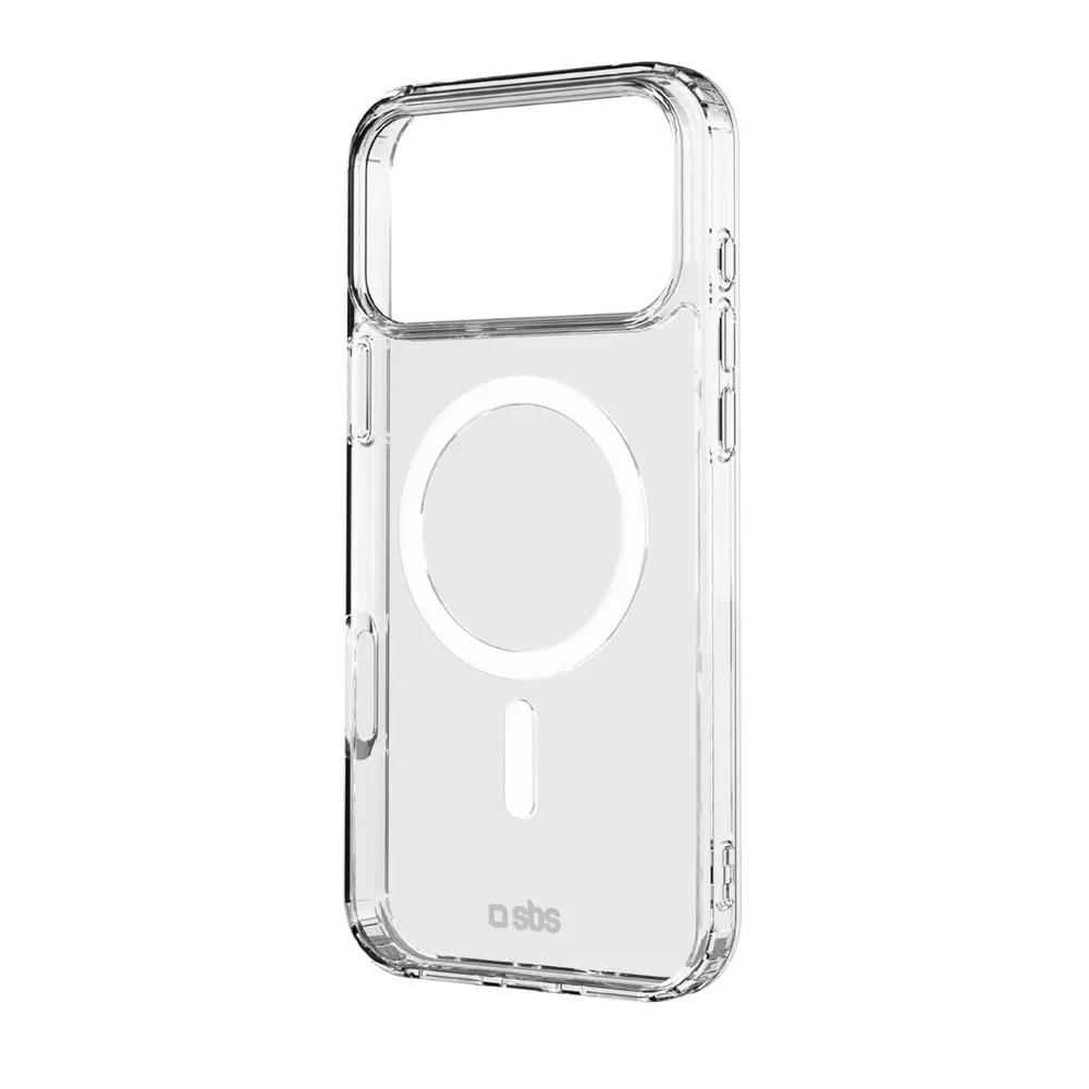 Transparente steife Hülle, kompatibel mit MagSafe-Ladefunktion für iPhone 17 Pro Max, Transparent