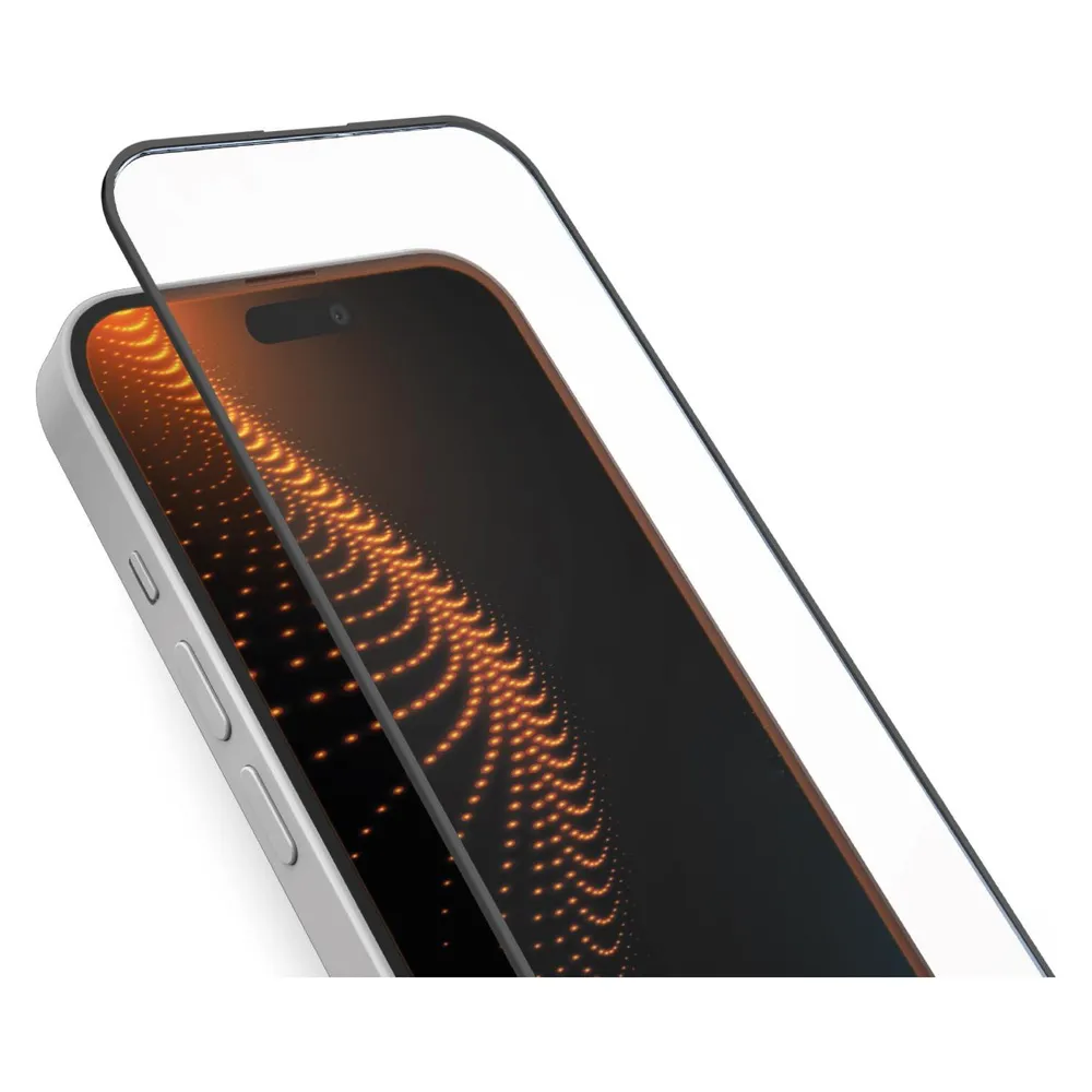 Ultra-widerstandsfähiges Schutzglas für iPhone 16 Plus/15 Plus mit D3O-Technologie und Applikator