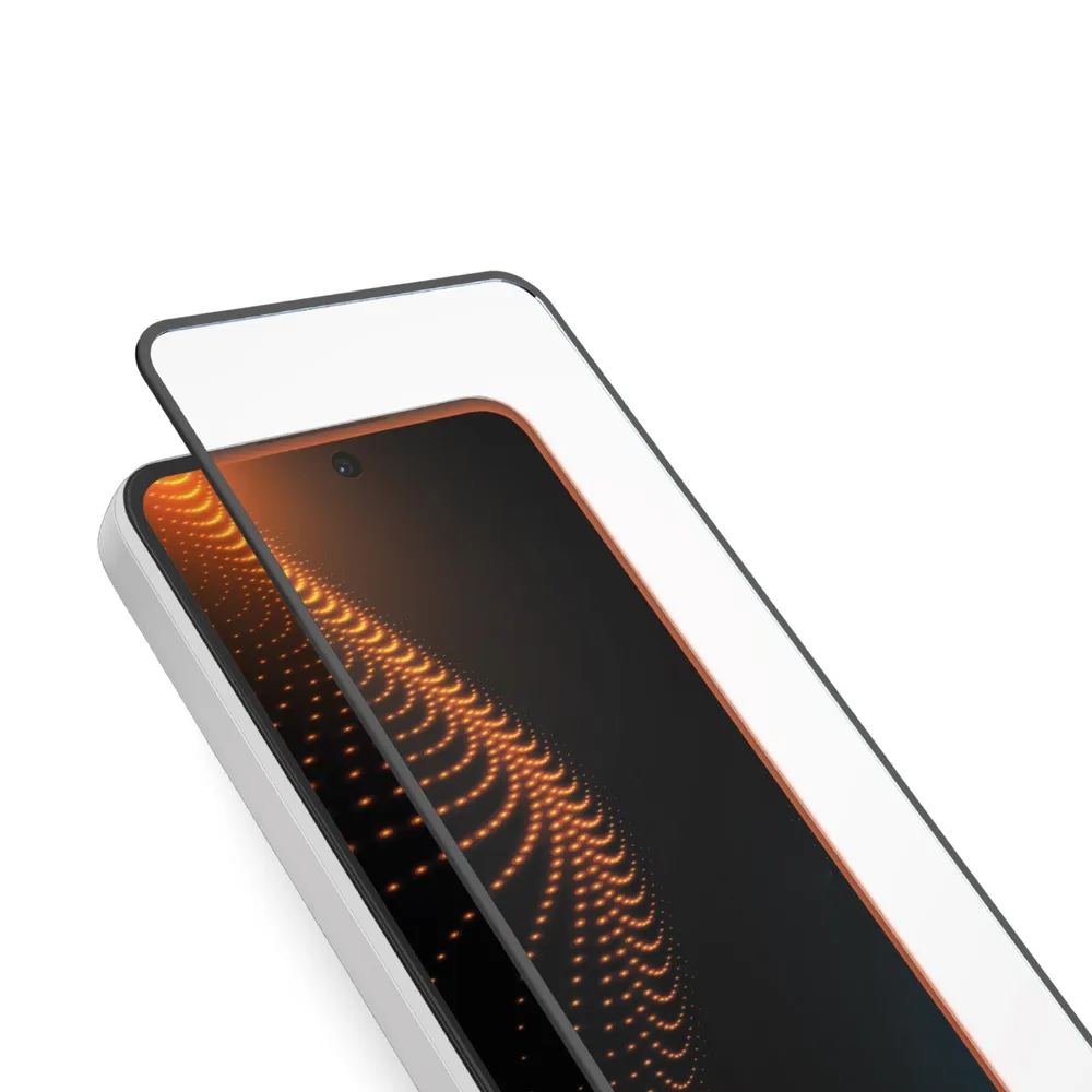 Ultra-widerstandsfähiges Schutzglas für Samsung S25/S24 mit D3O-Technologie und Applikator, Schwarz