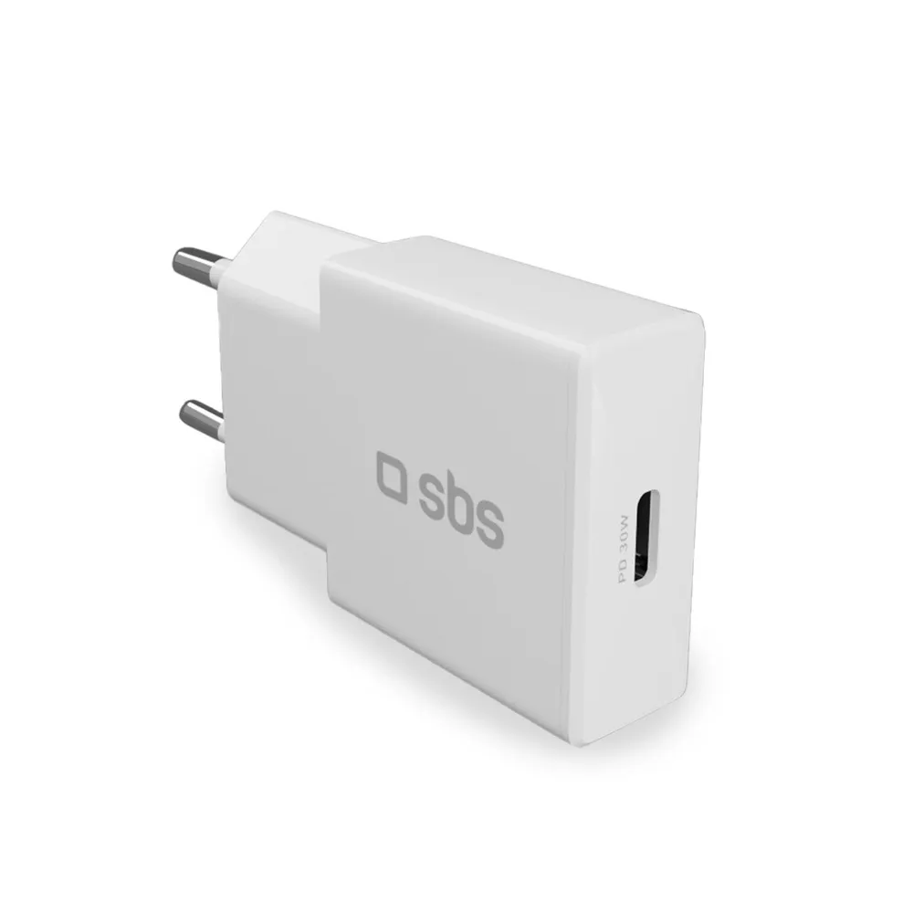 Ultraflaches 30-W-Ladegerät mit Power Delivery, Weiß