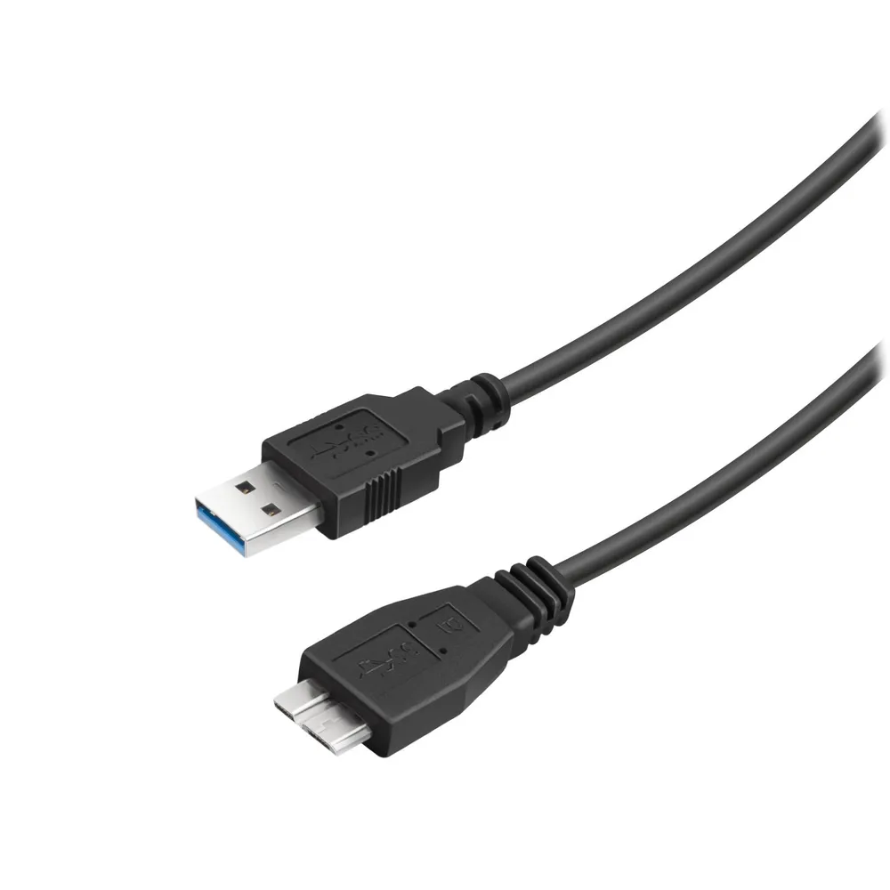 USB-A-auf-Micro-USB-Kabel, 1,5 m, schwarz