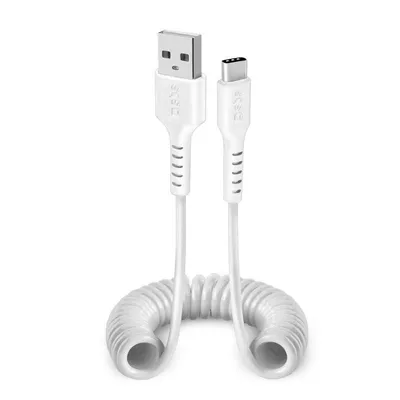 USB-A auf USB-C-Kabel, 1 m, Weiß