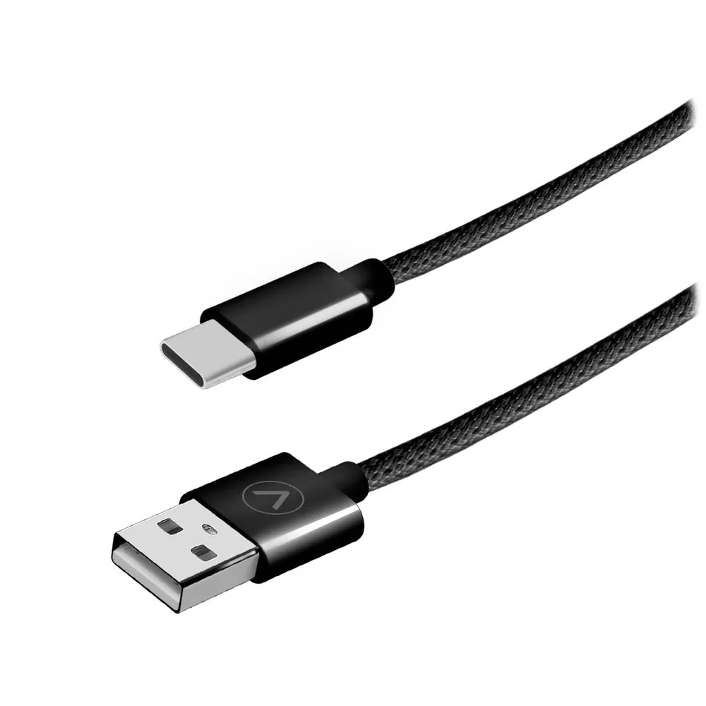 USB-A/USB-C-Kabel, 3 m, schwarz