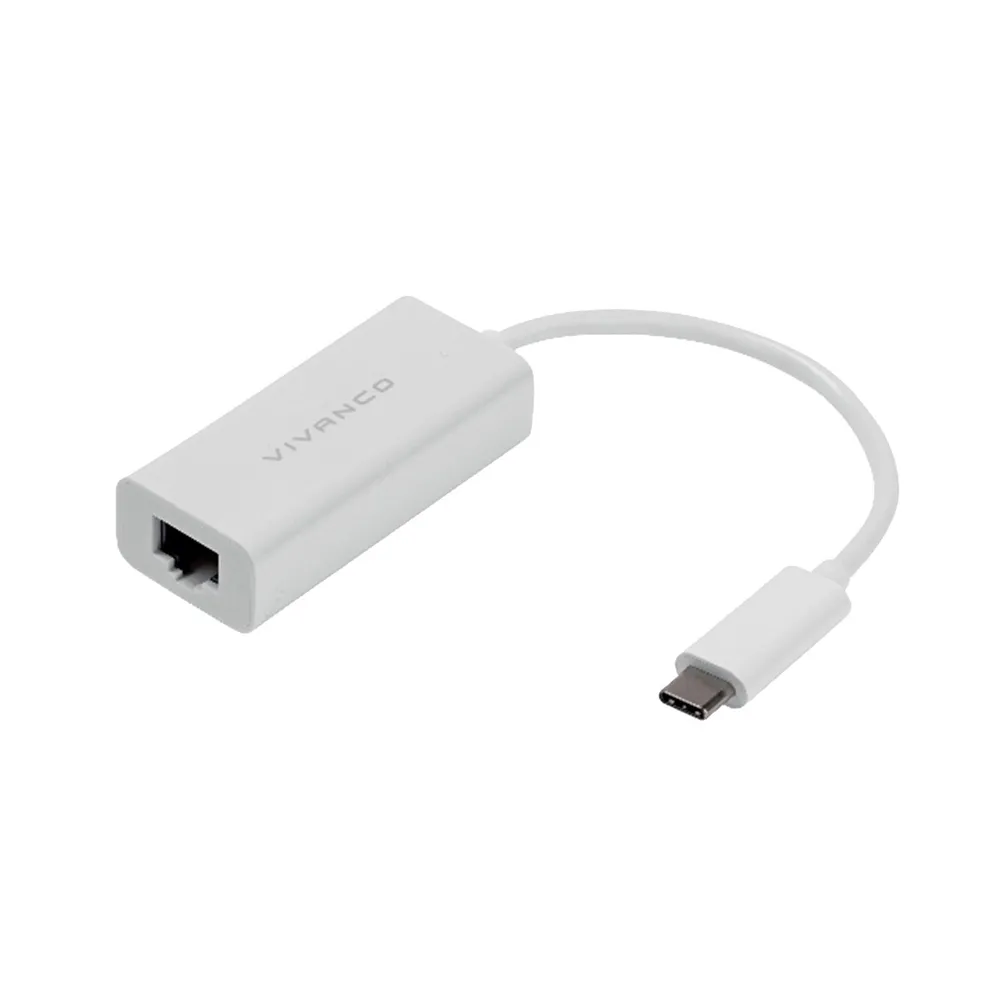 USB-C-Stecker - LAN-Buchse mit integriertem 10-cm-Kabel Netzwerkadapter