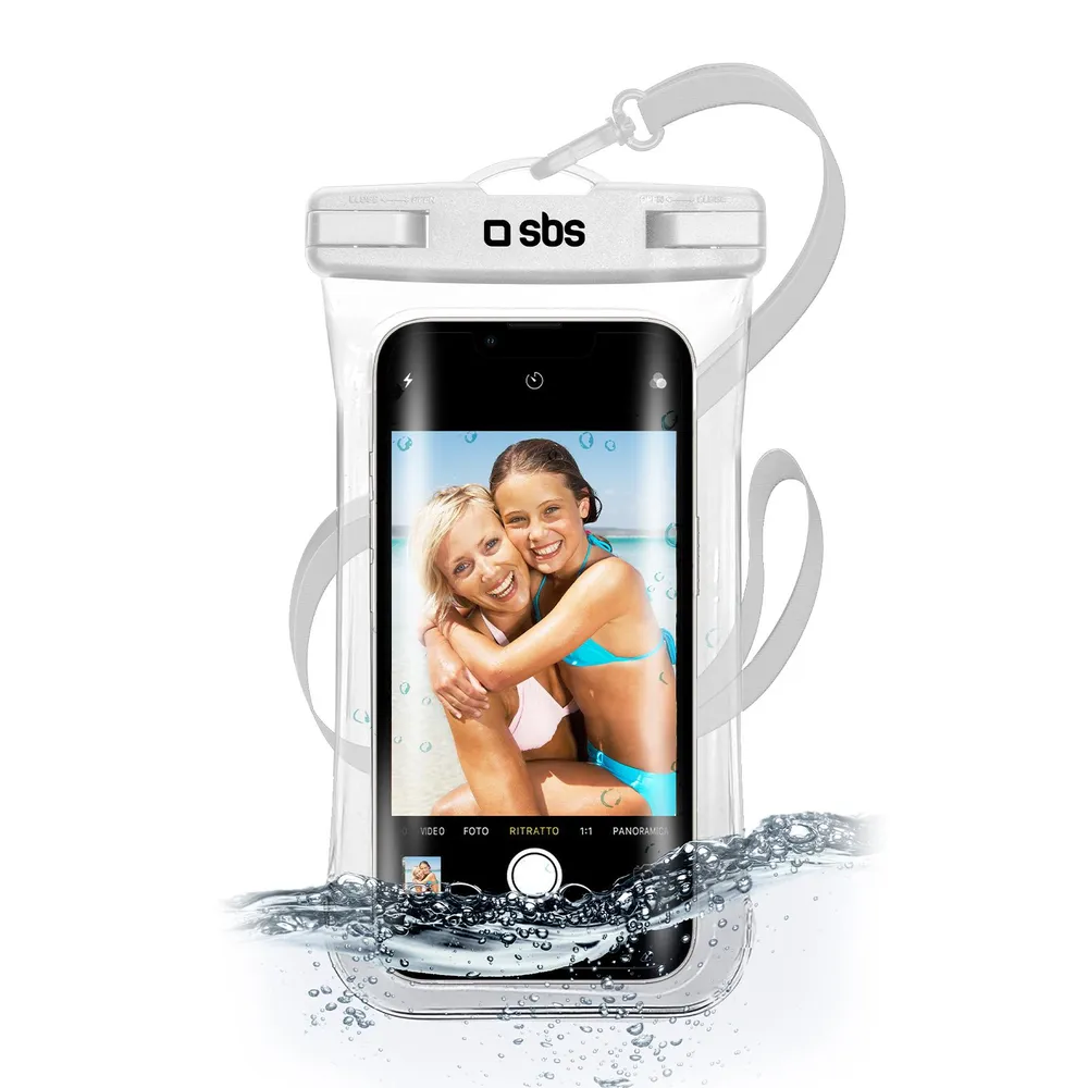 Wasserdichtes Etui mit Selfie-Griff, universell für Smartphones bis zu 6,8 Zoll