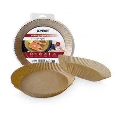 Backpapier für Heißluftfritteusen 20 cm rund