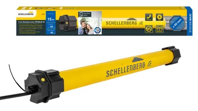 Schellenberg Funk-Rollladenmotor Maxi PREMIUM, 40 Nm, SW60
