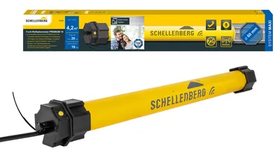 Schellenberg Funk-Rollladenmotor Maxi PREMIUM, 10 Nm, SW60