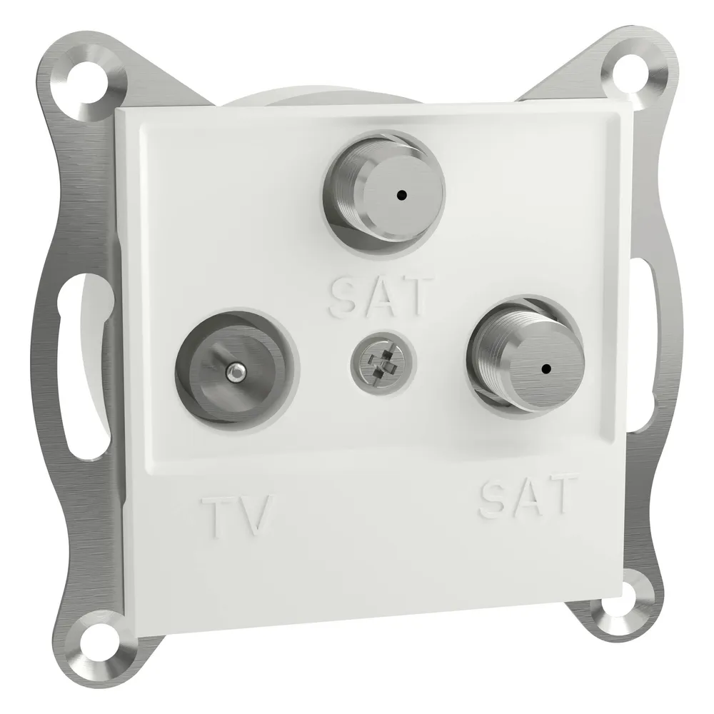 Schneider Electric TV-SAT-SAT-Enddose Asfora Weiss (RAL 9003) EPH3670121D