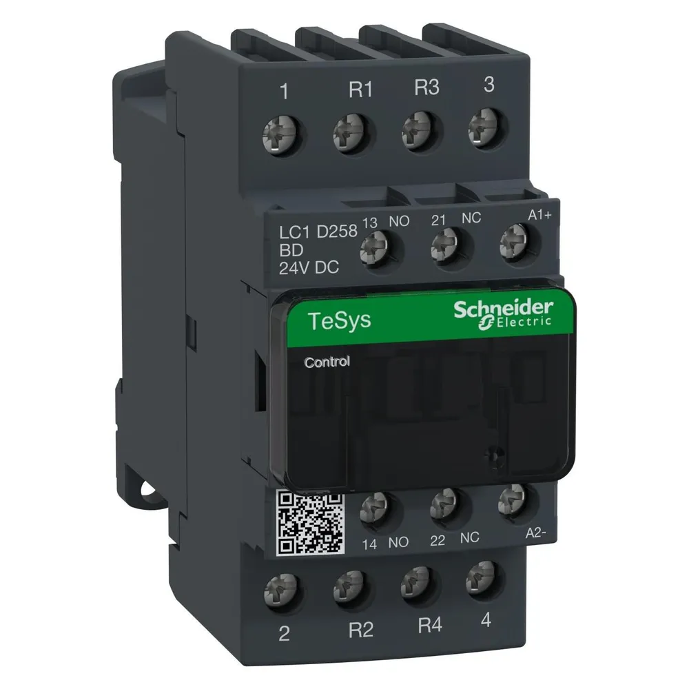 Schneider Electric Schütz,2NO+2NC,40A,24Vdc,AC-1