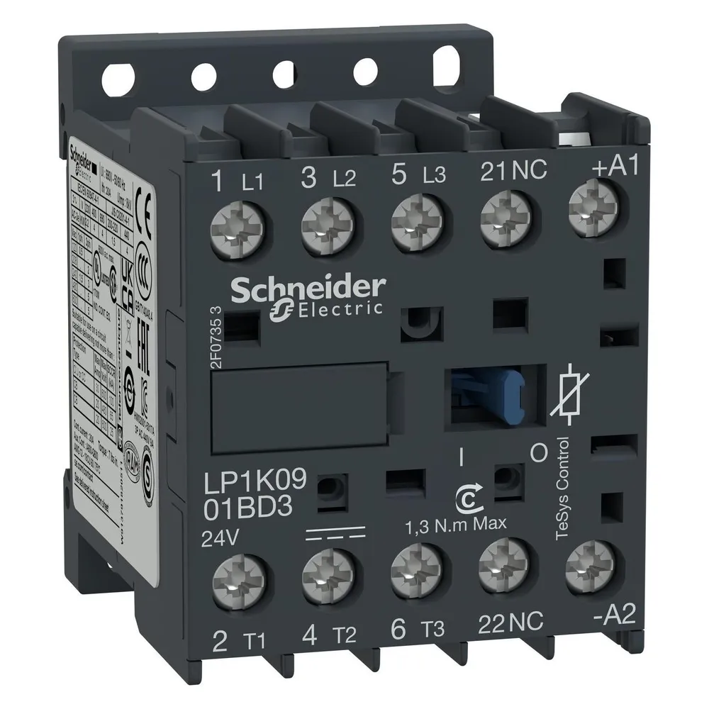 Schneider Electric Schütz,3P,Feder,9A,AC3