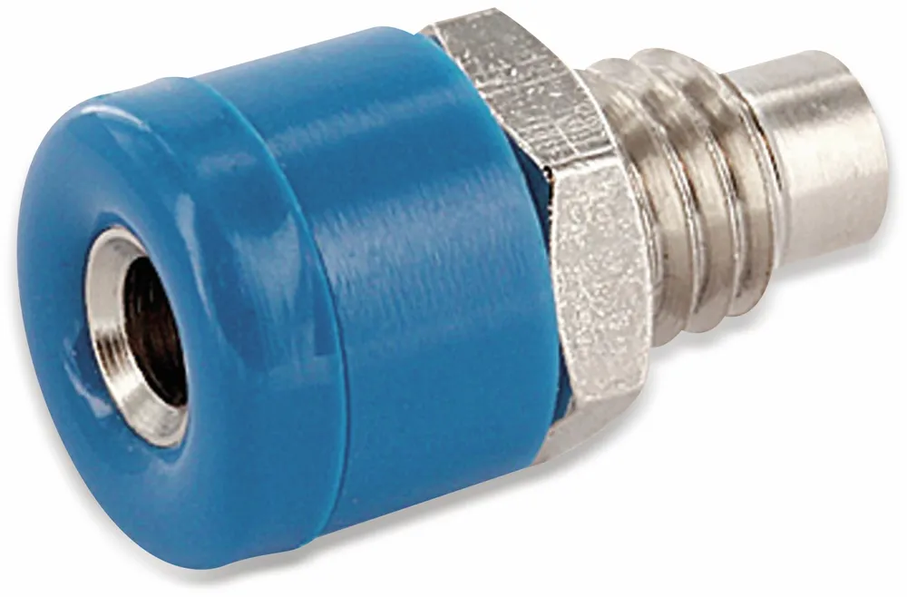 SCHNEPP Zwerg-Einbaubuchse, 2,6 mm, blau