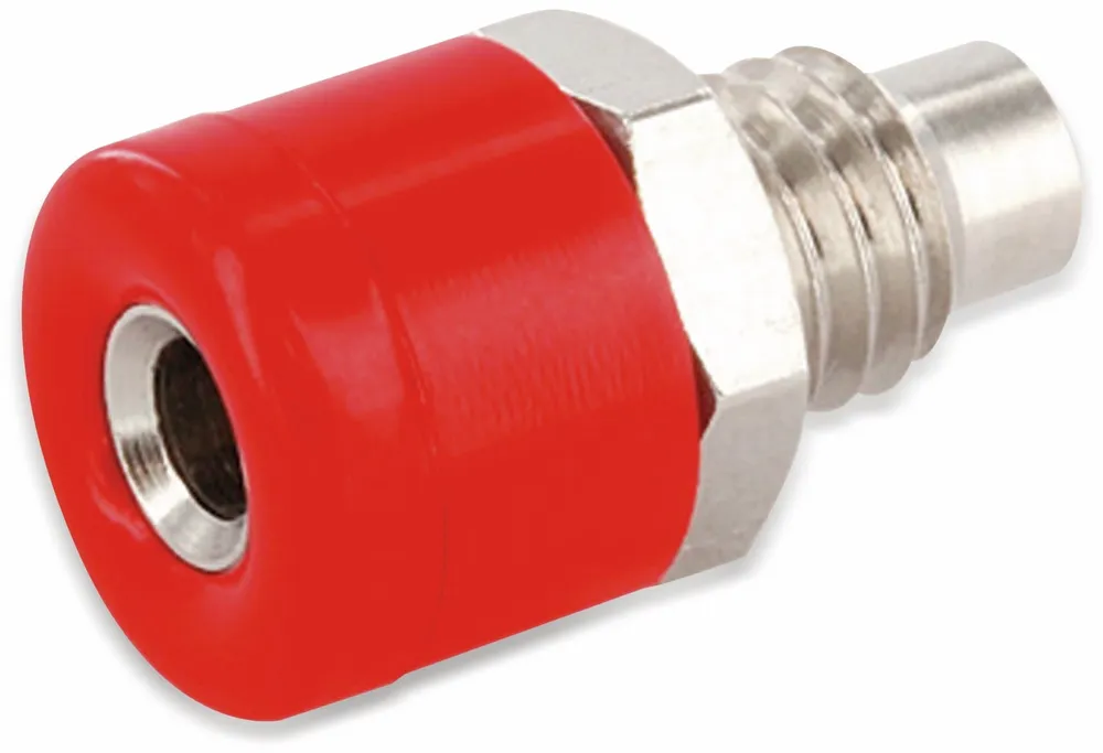 SCHNEPP Zwerg-Einbaubuchse, 2,6 mm, rot