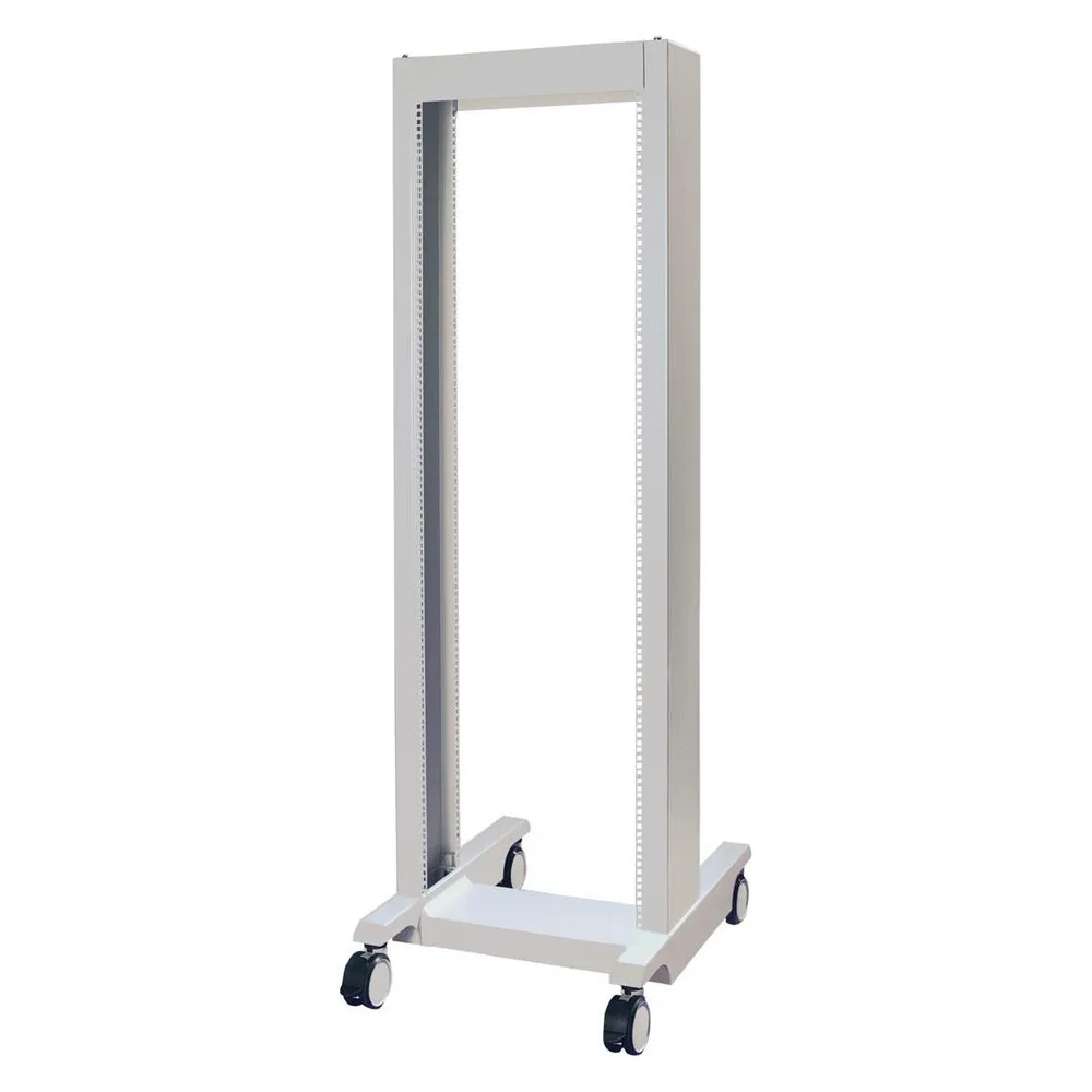 Schroff 19"-Laborgestell, fahrbar - 19"LABORGESTELL 36HE RAL7035