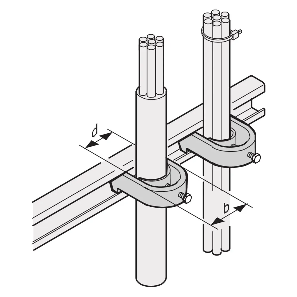 Schroff Kabelschellen - KABELSCHELLEN 38-42 48B