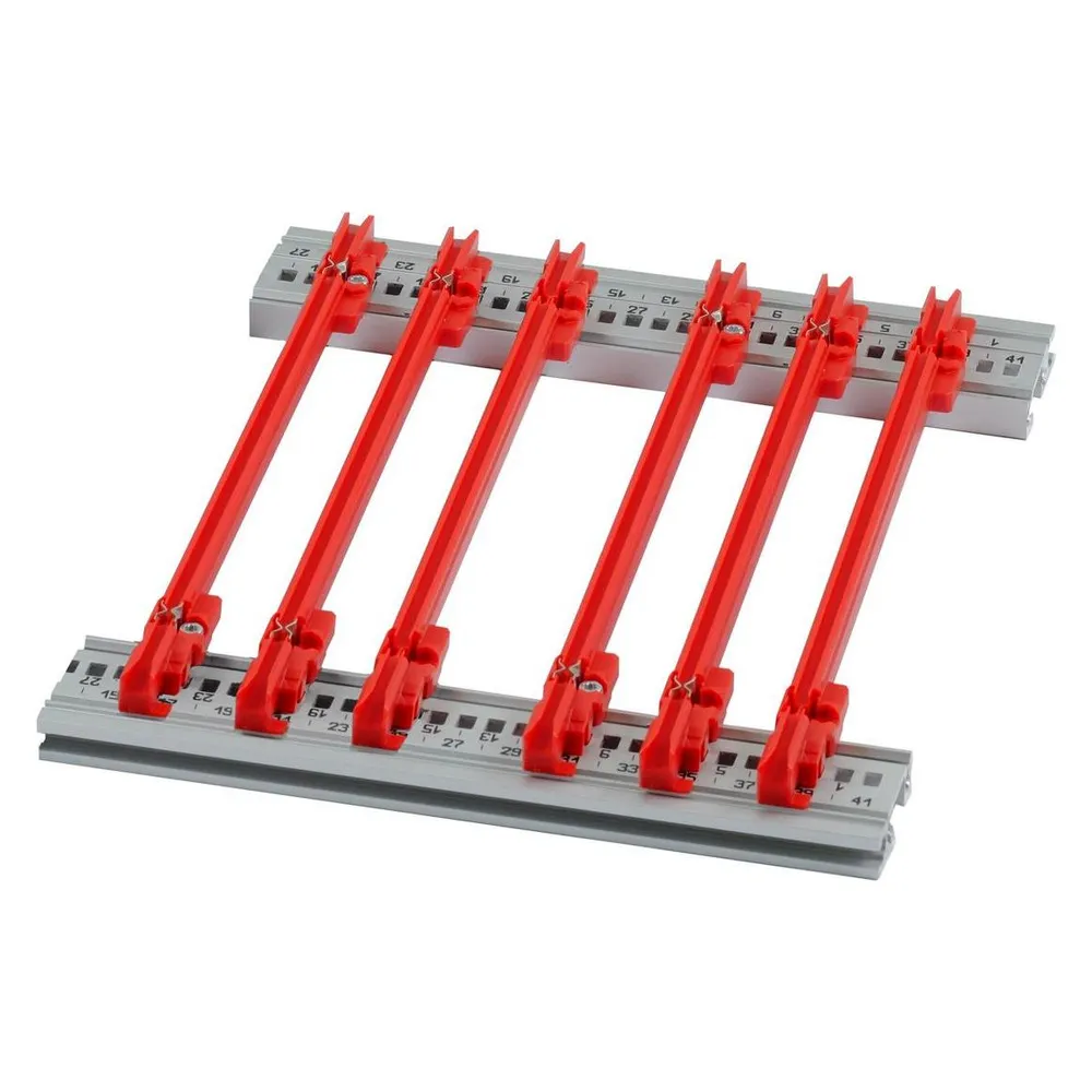 Schroff FUEHRUNGSSCH.SET 220T 2MM ROT 10STK