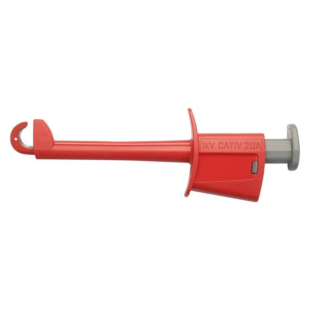 Schutzinger Schützinger SKPS 8341 Ni / RT Sicherheits-Klemmprüfspitze Buchse 4 mm Rot