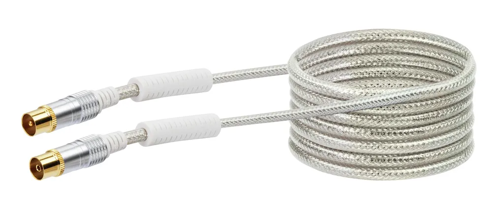 Antennen Anschlusskabel (110 dB) KVKHD30S - IEC, mit Ferritkern, 3m