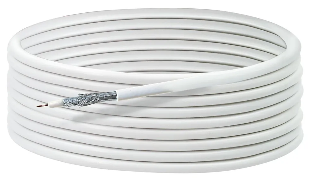 KOX830012 weiß Koaxialkabel