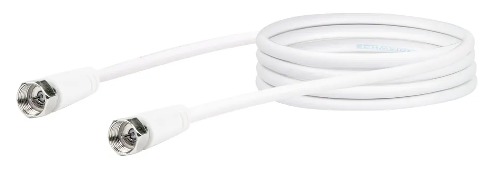 SAT Anschlusskabel (75 dB) KVC15 - F-Stecker, 1,5m, weiß