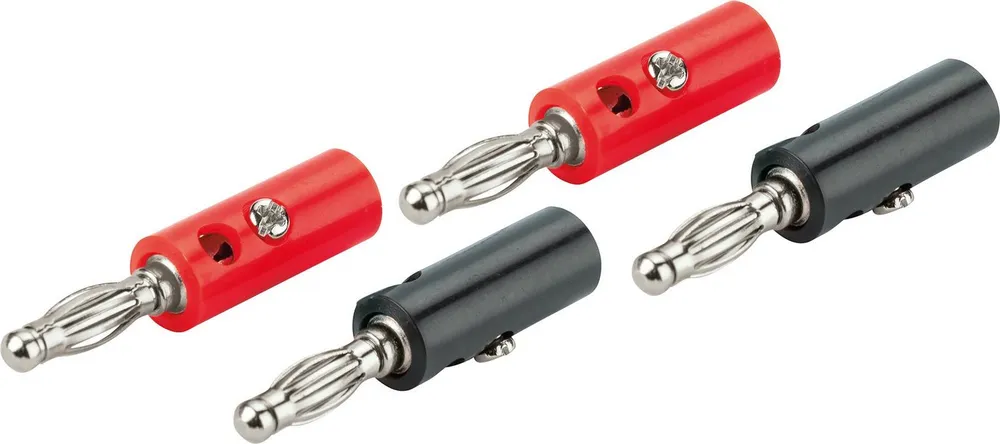 Schwaiger BST15 531 Audio-Adapter Bananenstecker, für Kabel bis 4 qmm