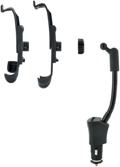 Schwaiger Handy-Halterung LHSP200 513, (KFV-Halterung, universal verwendbar, Schwanenhals, schwarz)