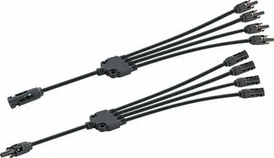 SOMC4214 - Solarstecker 4in1 Adapterkabel Set 35 cm