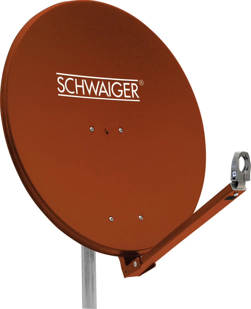 SPI710.2 Aluminium - Ziegelrot Satellitenschüssel 75 cm