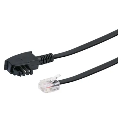 Schwaiger DSL-Kabel RJ12 6P2C -> TAE-F 6P4C 3m schwarz
