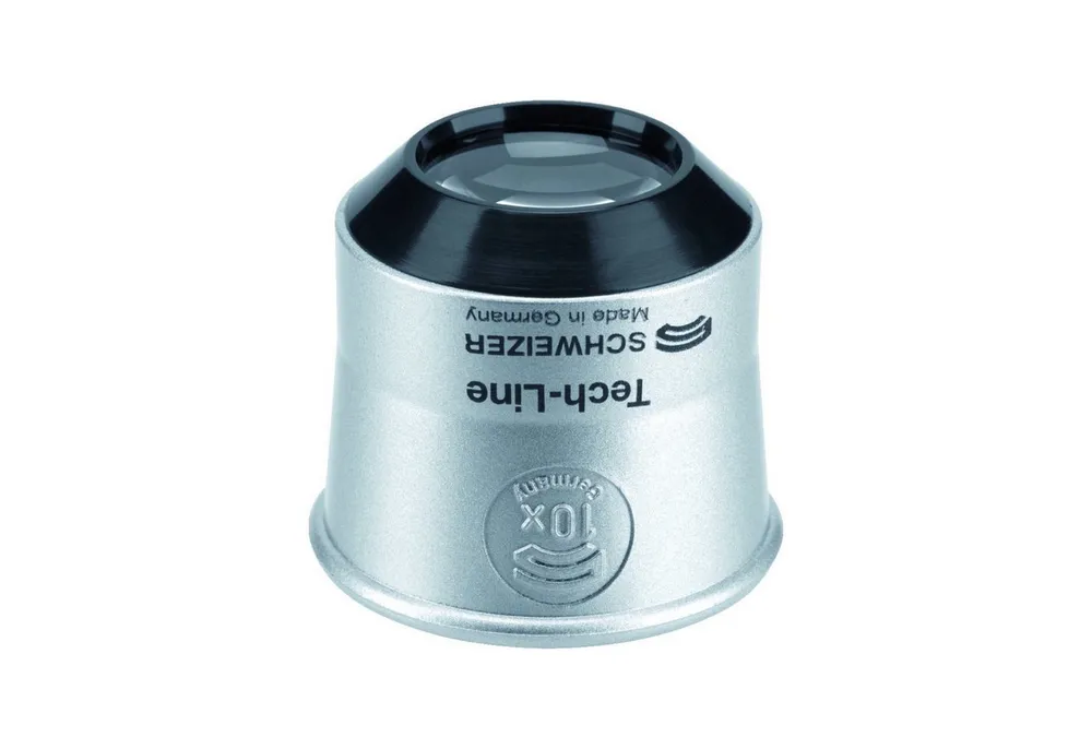 SCHWEIZER SUP-Leuchte Schweizer Uhrmacherlupe Tech-Line Vergr. 10x Linsen-D.22,8mm