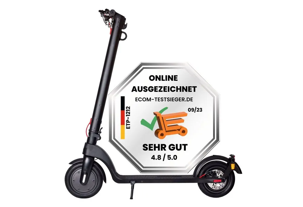 Scoot One E-Scooter SCOOT ONE E-Scooter E7 mit Pannenschutz, 20,00 km/h, klappbar, mit Strassenzulassung, Lithium-Akku