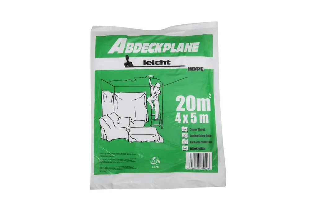 Scorprotect® Schutzfolie Abdeckplane Abdeckfolie HDPE 7 my „leicht“ 4 x 5 m