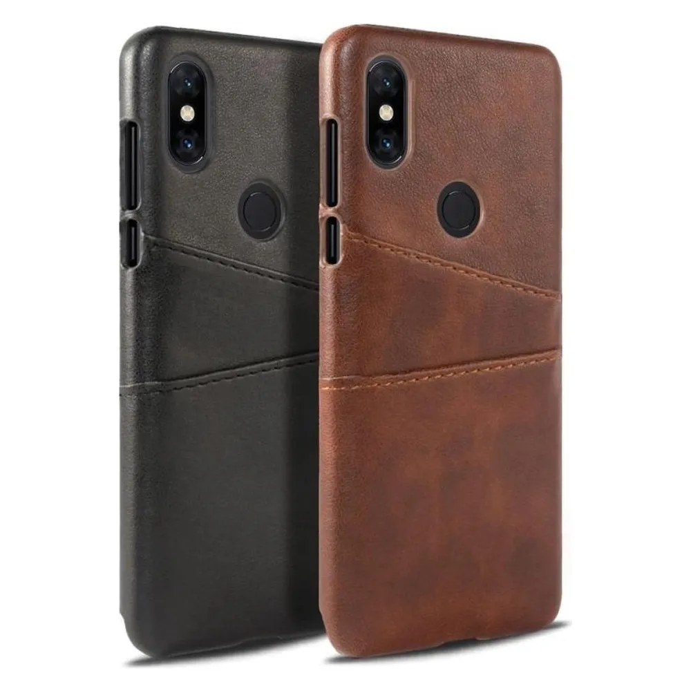 Screenguard CardCaddy Xiaomi Mi Mix 3 Leder Backcase mit Kartenfächern