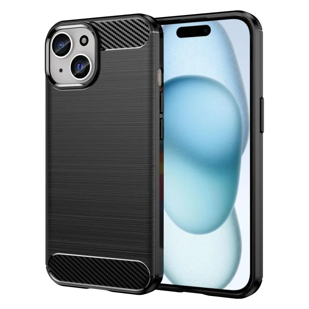 Screenguard Carbon Brushed Soft TPU (Apple iPhone 15)
