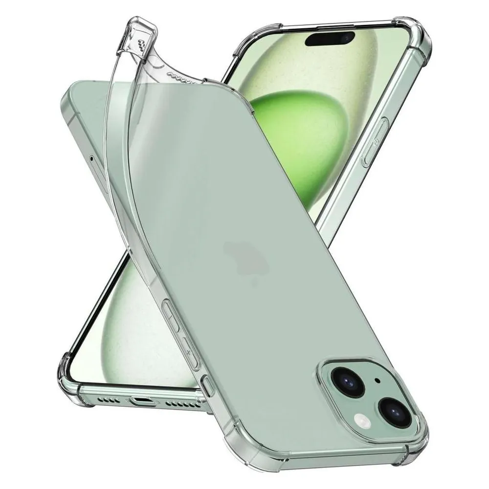 Screenguard Apple iPhone 15 Plus Hülle Crystal Soft Airbag Bumper