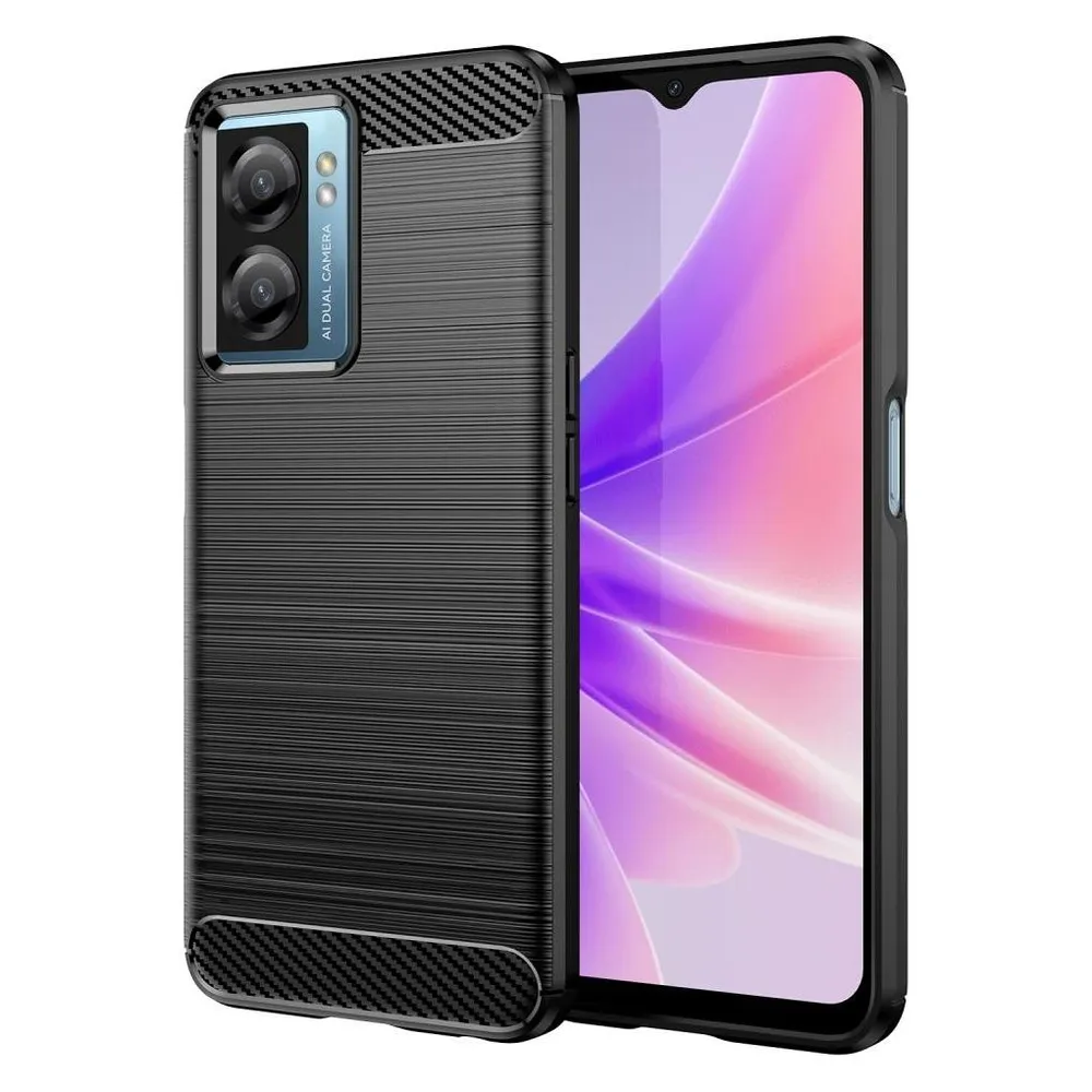 Screenguard Oppo A77 5G Hülle Carbon Brushed Soft TPU
