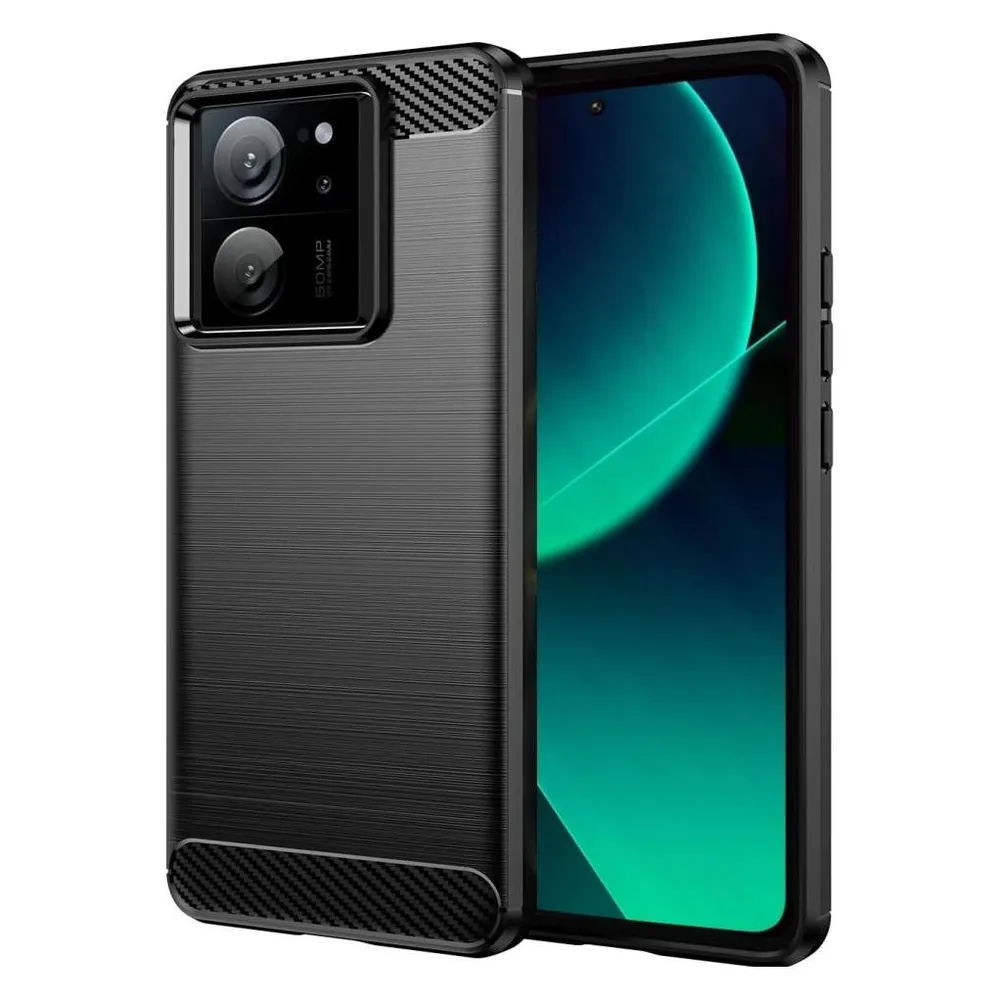 Screenguard Xiaomi 13T Hülle Carbon Brushed Soft TPU