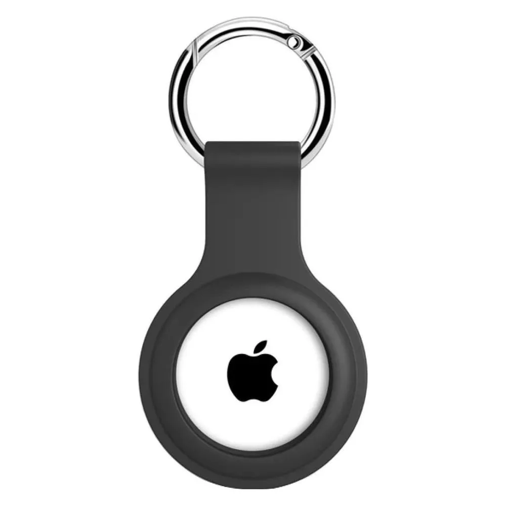 Screenguard Apple Airtag Liquid Silikon Case mit Schlüsselanhänger