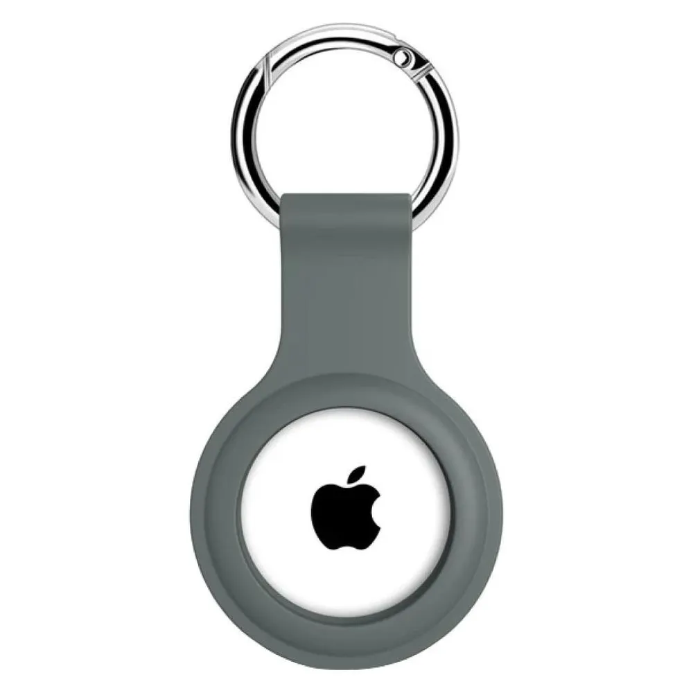 Screenguard Apple Airtag Liquid Silikon Case mit Schlüsselanhänger