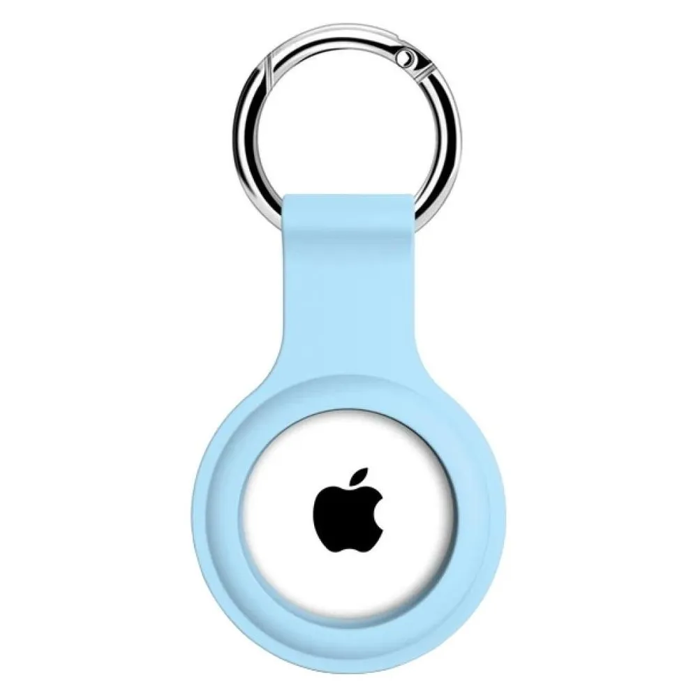 Screenguard Apple Airtag Liquid Silikon Case mit Schlüsselanhänger