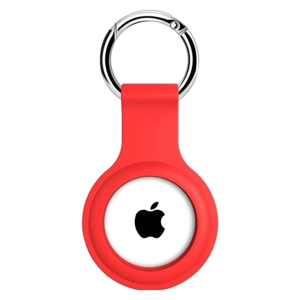 Screenguard Apple Airtag Liquid Silikon Case mit Schlüsselanhänger