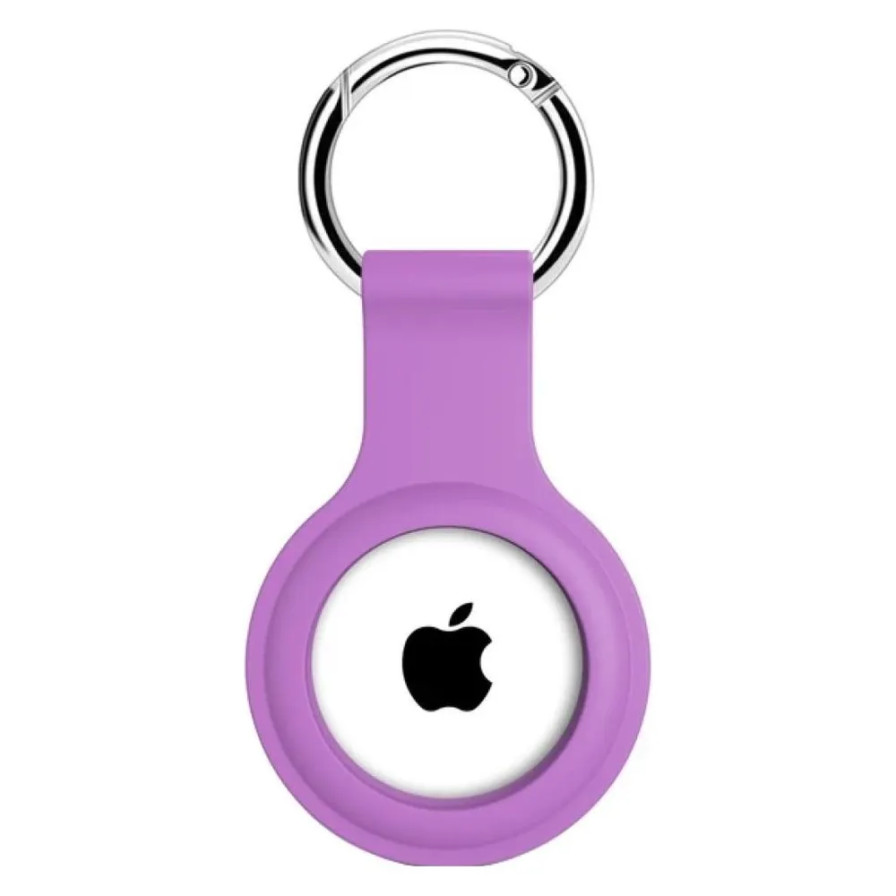 Screenguard Apple Airtag Liquid Silikon Case mit Schlüsselanhänger