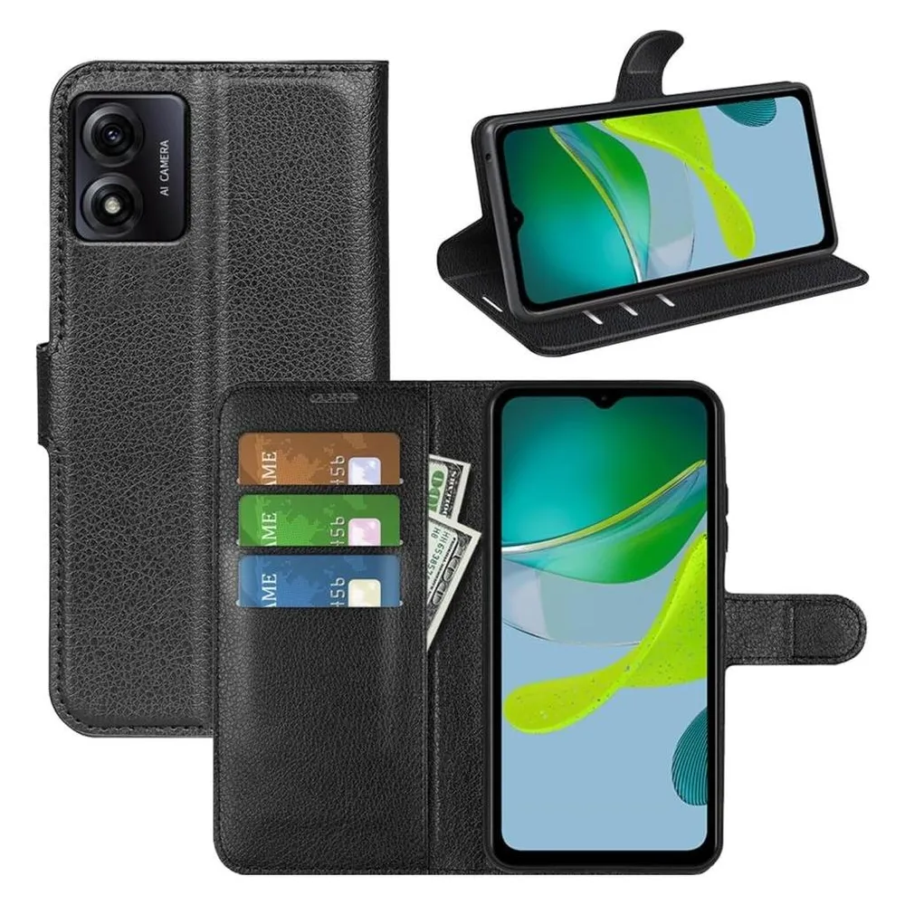 Screenguard Motorola Moto E13 Leather Guard Lederhülle
