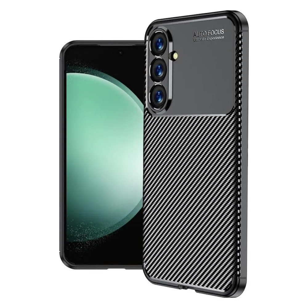 Screenguard Samsung Galaxy S23 FE Hülle Carbon Design TPU Case