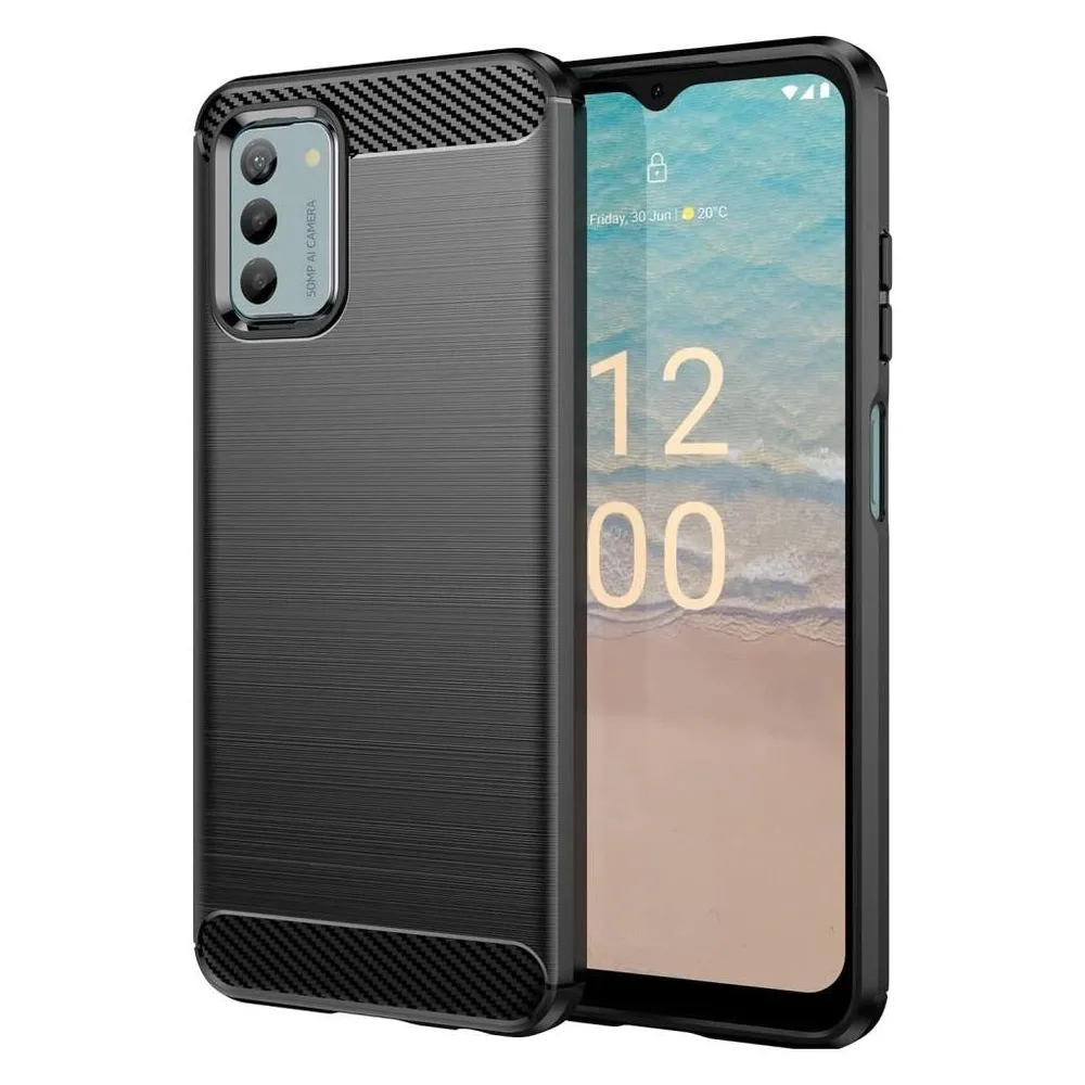 Screenguard Nokia G22 Hülle Carbon Brushed Soft TPU