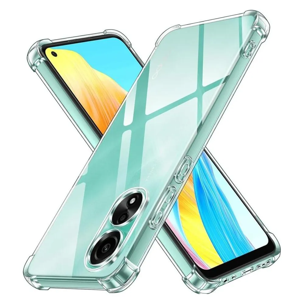 Screenguard Oppo A78 4G Hülle Crystal Soft Airbag Bumper