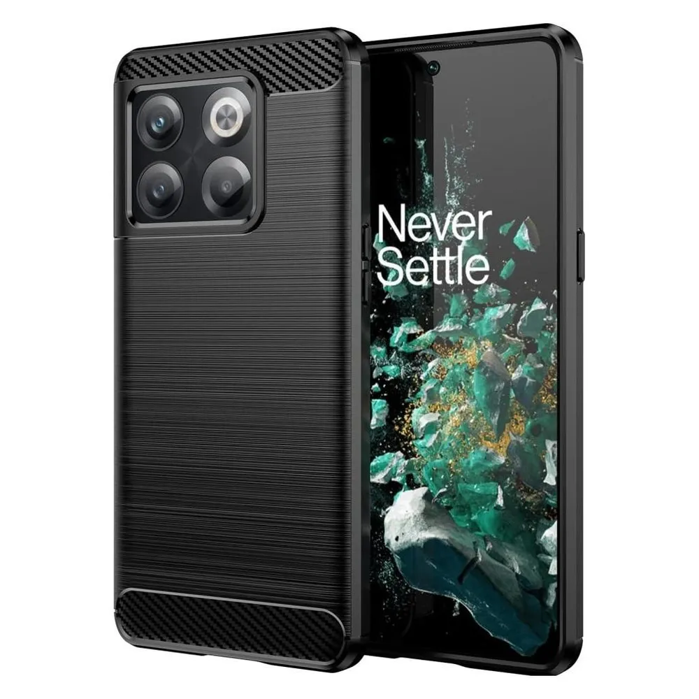 Screenguard OnePlus 10T Hülle Carbon Brushed Soft TPU